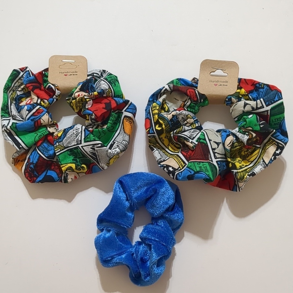 Scrunchies (3) Jack  hair Scrunchies Superman